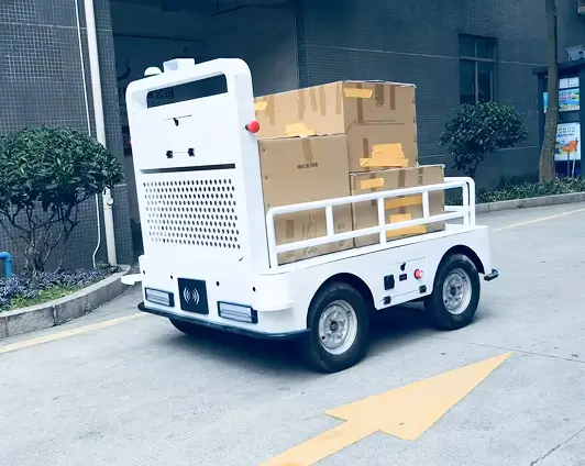 搬送機の自動化を委託開発