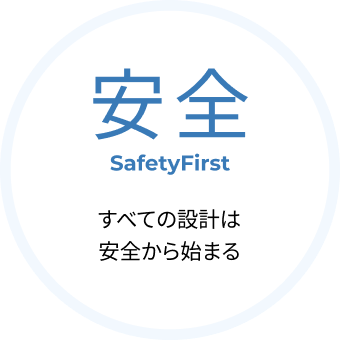 安全 SafetyFirst すべての設計は安全から始まる